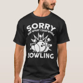 T-shirt Vêtements de bowling Design unique (Devant)
