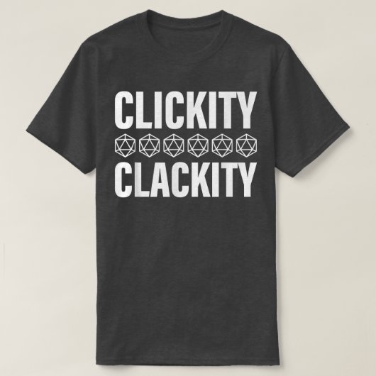T-shirt Vêtements de Clackity Funny Clickity (Design devant)