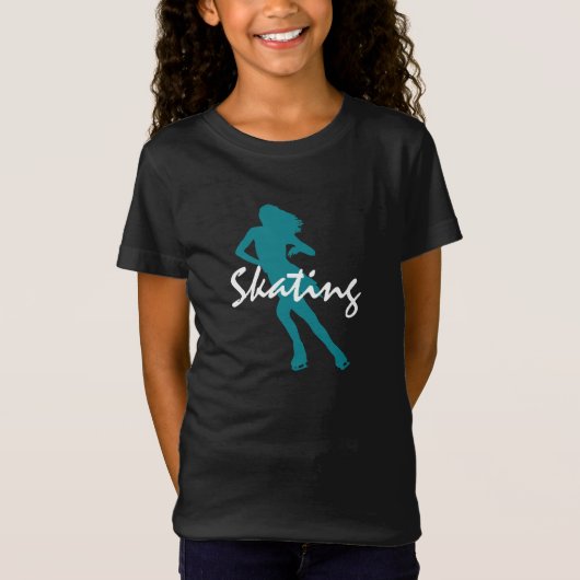 T-Shirt Vêtements de conception de patinage (Devant)