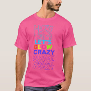 T-shirt Vêtements de danse aux couleurs vives Let's Glow C