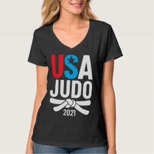T-shirt Vêtements de joueur de judo américain 2021 USA pou