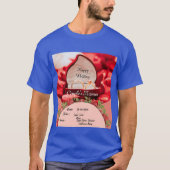 T-shirt Vêtements de mariage en image textuelle Couple Top (Devant)