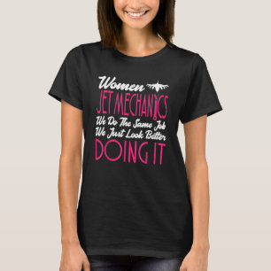 T-shirt Vêtements de mécanicien de jet super pour les méca