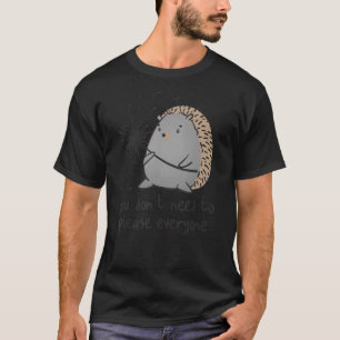 T-shirt Vêtements de motivation de hérisson mignon pour an