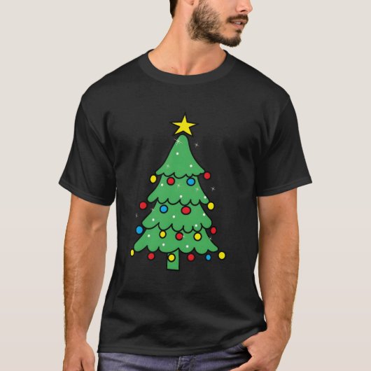 T-shirt Vêtements de Noël moches Arbre de Noël (Devant)