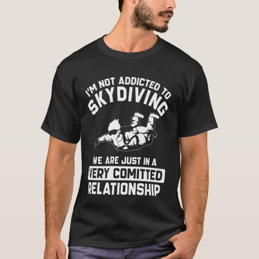 T-shirt Vêtements de parachutisme - Conception de parachut (Devant)