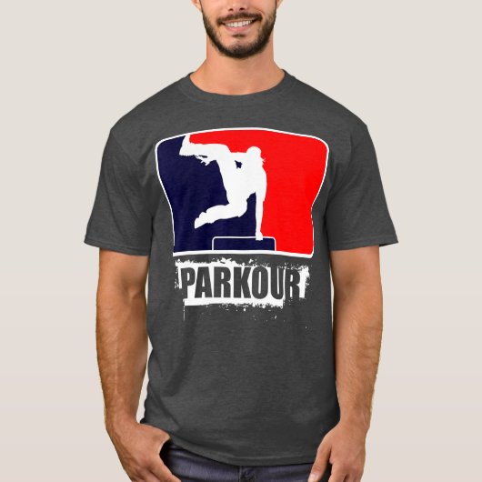 T-shirt Vêtements de parkour américains cool (Devant)