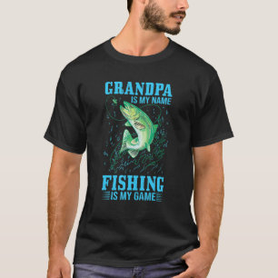 T-shirt Vêtements de pêche pour grand-père Accessoires de