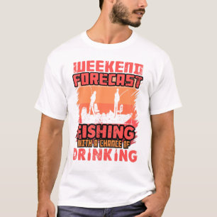 T-shirt Vêtements De Pêche Pour Hommes Pêche Bière Boire D