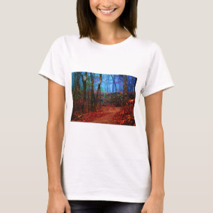 T-shirt Vêtements de peinture à l'huile de forêt de feu et