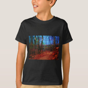 T-shirt Vêtements de peinture à l'huile de forêt de feu et