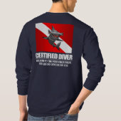 T-shirt Vêtements de plongeur certifié (chaîne alimentaire (Dos)