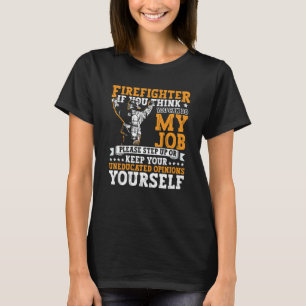 T-shirt Vêtements de pompier Pompier Lutte contre l'incen