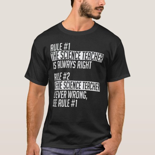 T-shirt Vêtements de professeur de science Design de profe (Devant)