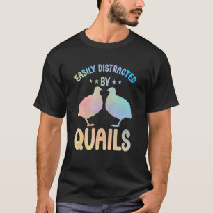 T-shirt Vêtements de Quail pour les amateurs d'oiseaux de 