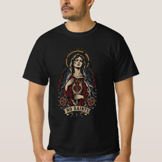 T-shirt Vêtements de rue tatouage traditionnel No Saints