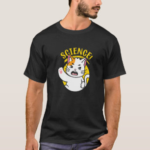 T-shirt Vêtements de scientifiques Chat de la tige de tige