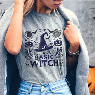 T-shirt Vêtements de sorcière basiques de saison effrayant