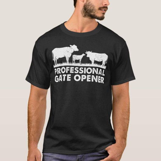 T-shirt Vêtements de vache à ouverture de porte profession (Devant)