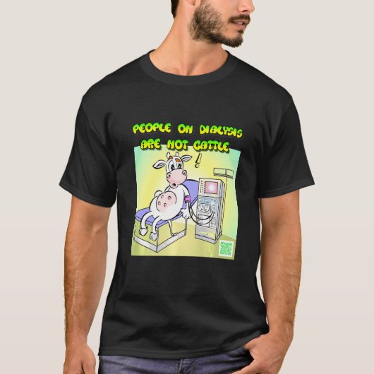 T-shirt Vêtements de vache de dialyse (Devant)