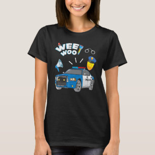 T-shirt Vêtements de voiture de police pour garçons Enfant