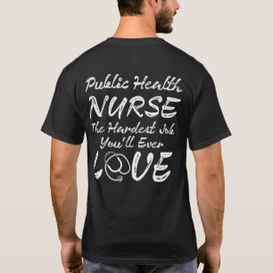 T-shirt Vêtements d'infirmière de santé publique Infirmi