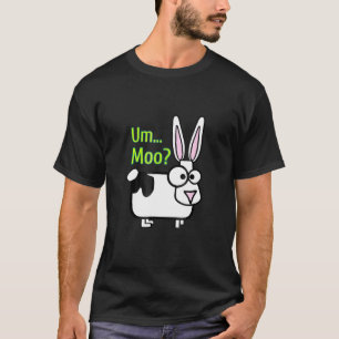 T-shirt Vêtements drôles de lapin vache Um Moo