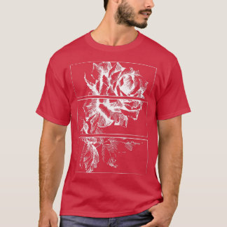 T-shirt Vêtements esthétiques Rose noirs Vêtements doux Gr