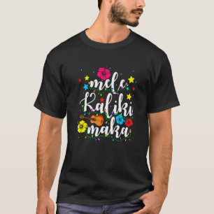 T-shirt Vêtements Hawaïens Noël Mele Kalikimaka Santa W