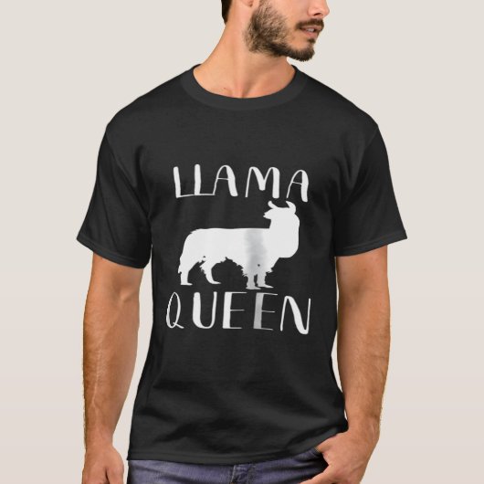 T-shirt Vêtements inspirés Llama Queen Llama (Devant)