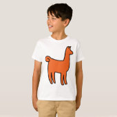 T-shirt Vêtements Llama orange (Devant entier)