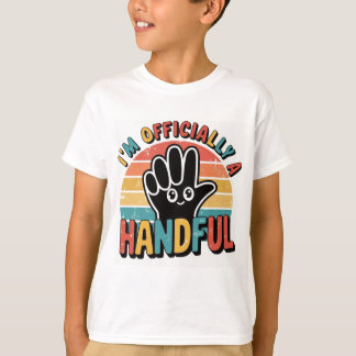 T-shirt Vêtements mignons pour garçon fille 5e anniversair