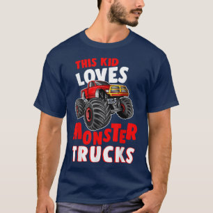 T-shirt Vêtements Monster Truck Garçons Tout-Petits Enfant