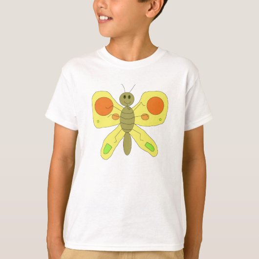 T-shirt Vêtements papillon d'or (Devant)