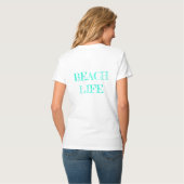 T-shirt Vêtements; Phare 6; VNeck Beach Life (Dos entier)
