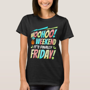 T-shirt Vêtements pour femmes Happy Friday Fri Yay Enseign