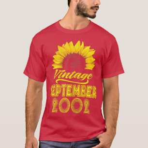 T-shirt Vêtements pour femmes tournesol Vintage septembre