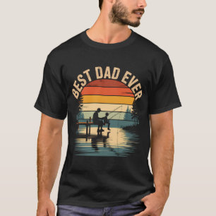 T-shirt Vêtements pour pêcher ensemble Meilleur Papa Ever