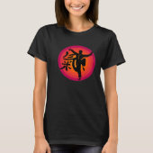 T-shirt vêtements Qi Gong pour Tai Chi exercices avec Chig (Devant)
