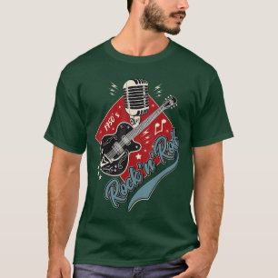 T-shirt Vêtements Rockabilly des années 50 Swing Sock Hop