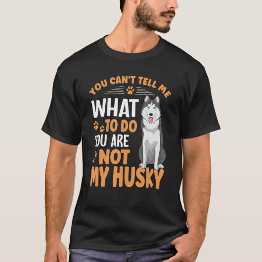 T-shirt Vêtements Sibériens Husky Chig Pour Propriétaire H (Devant)