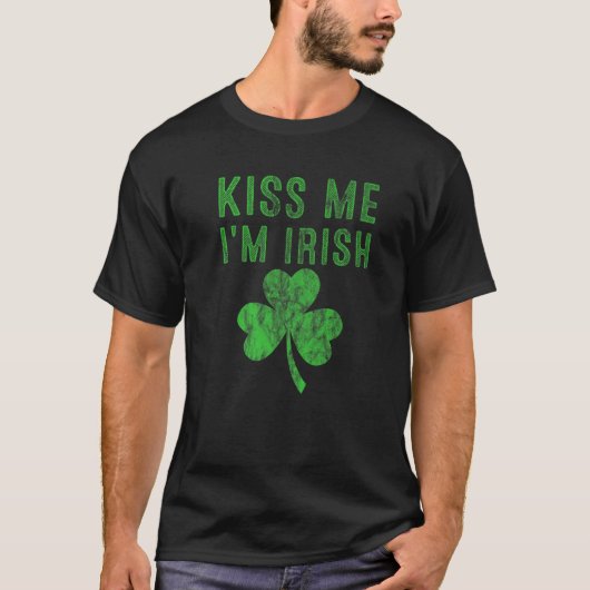 T-shirt Vêtements st patrick pour femmes Shamrock Embrasse (Devant)