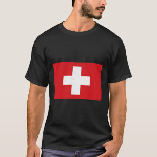 T-shirt Vêtements suisses Drapeau Suisse Randonnée Ski Hom