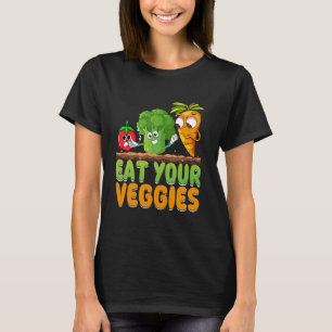 T-shirt Vêtements Vegan amusant avec manger vos Légumes