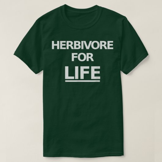 T-shirt Vêtements végétaliens Herbivore pour la vie Tee vé (Design devant)