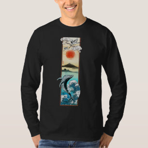 T-shirt Vêtements Vintages Japonais En Japon Vague Arc