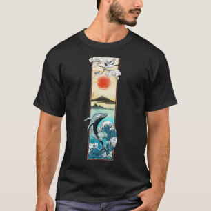 T-shirt Vêtements Vintages Japonais En Japon Vague Arc