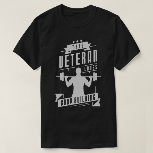 T-shirt Vétéran aime la construction du corps (Design devant)