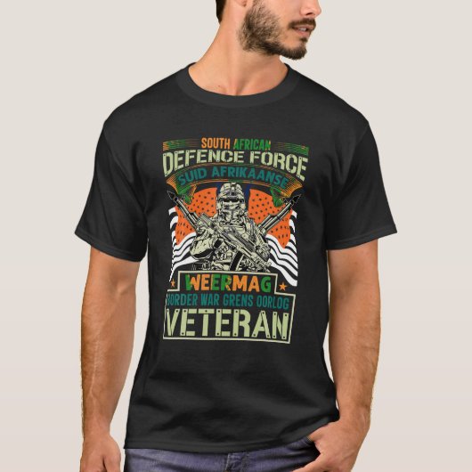 T-shirt Vétéran amant design South African Defence Force V (Devant)