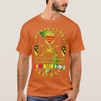 T-shirt Vétéran de combat du Vietnam avec DUI du 1er Bn 77